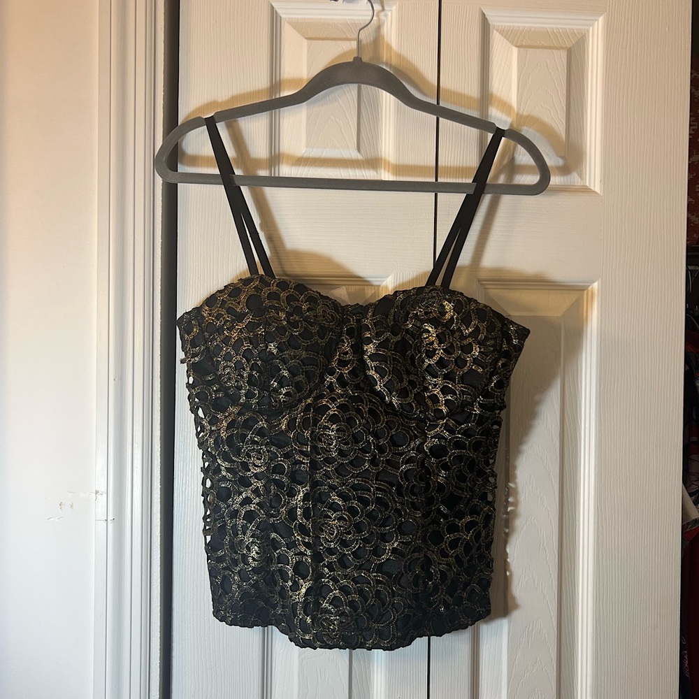 Black & Gold Bustier